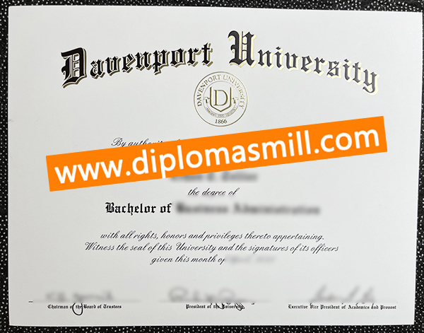 How to order fake Davenport University diploma?