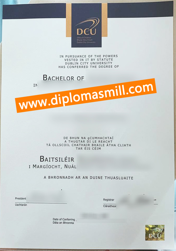 How to obtain fake Dublin City University degree?