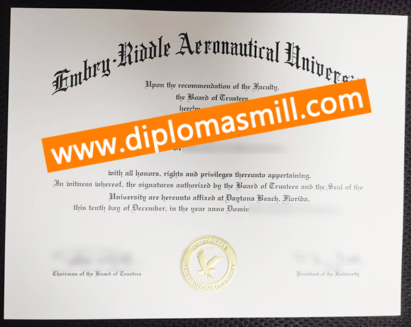Embry-Riddle Aeronautical University fake degree for sale
