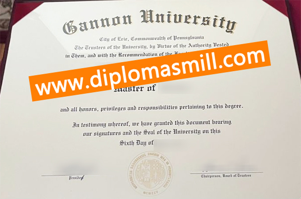 How to obtain fake Gannon University certificate?