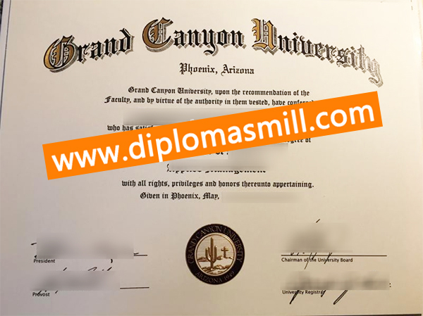 Create fake Grand Canyon University diploma