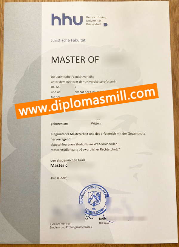 Order fake Heinrich-Heine-Universität Düsseldorf degree
