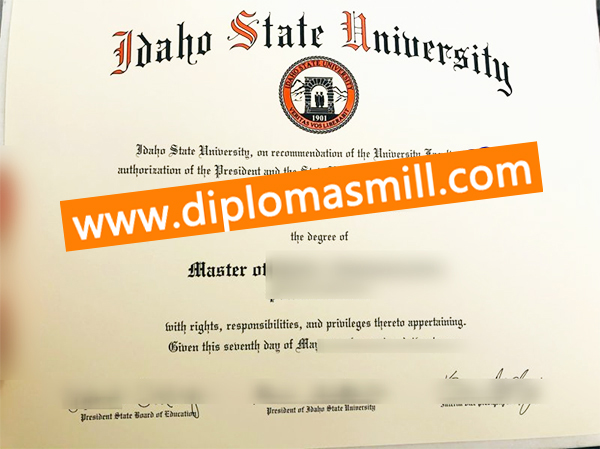 Idaho State University fake degree for sale
