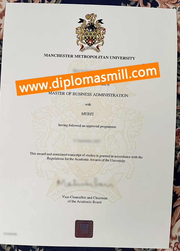 Sale fake Manchester Metropolitan University degree