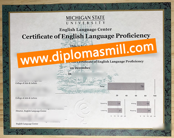 Supply fake Michigan State University diploma