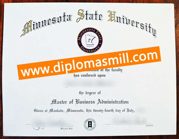 Custom fake Minnesota State University diploma
