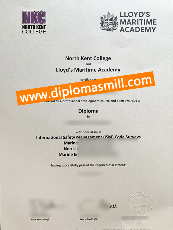 Supply fake North Kent College degree online