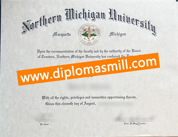 Order fake Northern Michigan University diploma