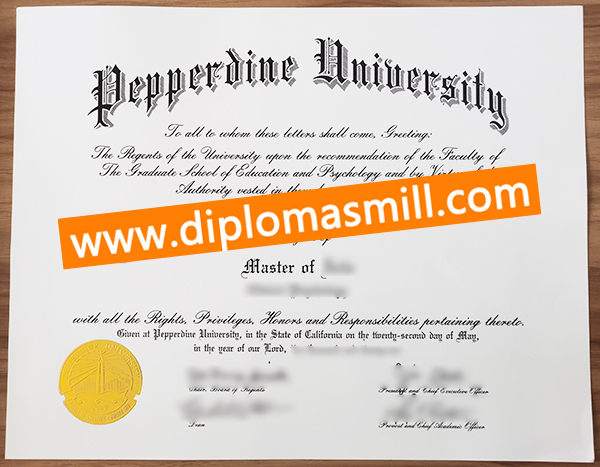 How much buy fake Pepperdine University degree?
