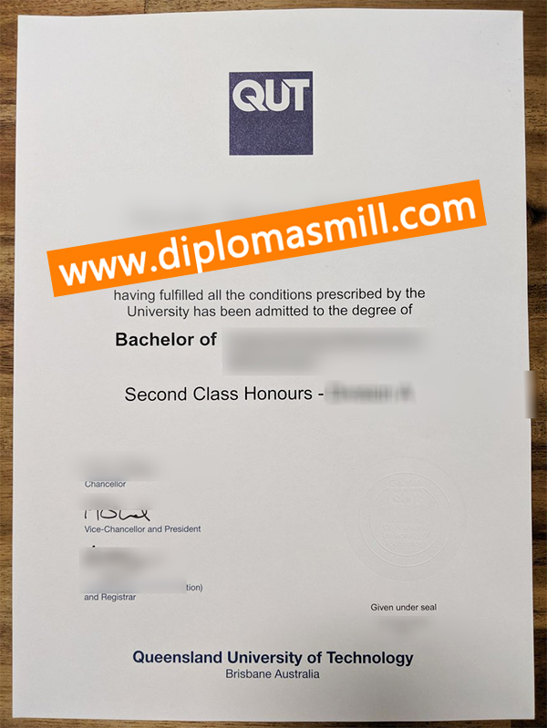 Purchase fake Queensland University of Technology degree