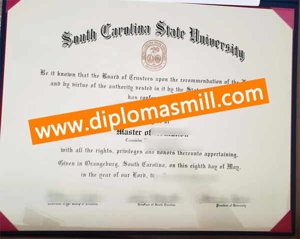Sale fake SC State University diploma fast