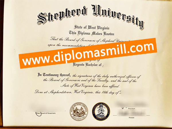 Where to get fake Shepherd University degree?