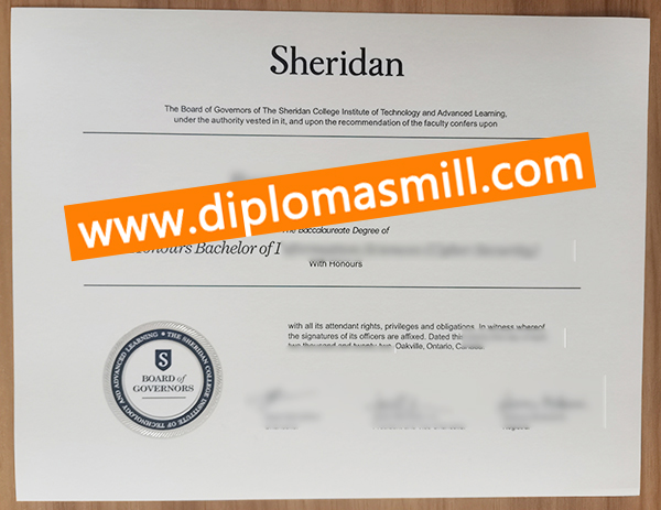 How to buy fake Sheridan College degree?