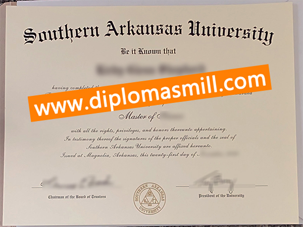 Supply copy Southern Arkansas University diploma