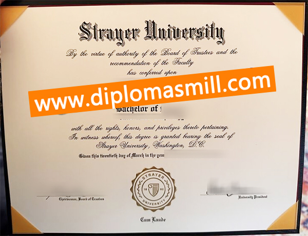 How long buy fake Strayer University diploma?