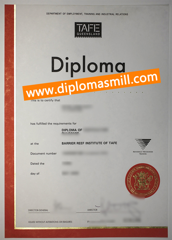 Create fake TAFE Queensland diploma