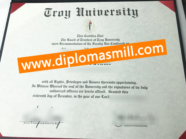 Where to buy fake Troy University diploma?